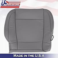Vista 8 de U.S.AutoSeatCover 2017 para Ford F150 Lariat Driver Passenger Bottom Perf Fundas de asiento de cuero gris