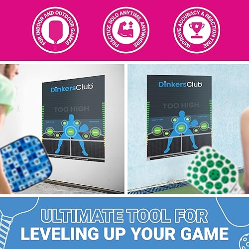 Miniatura 3 de DINKERSCLUB Pickleball Practice Poster Beginner's Pickleball Practice Equipment - Indoor & Outdoor Pickleball Practice Rebounder - Ultimate Training