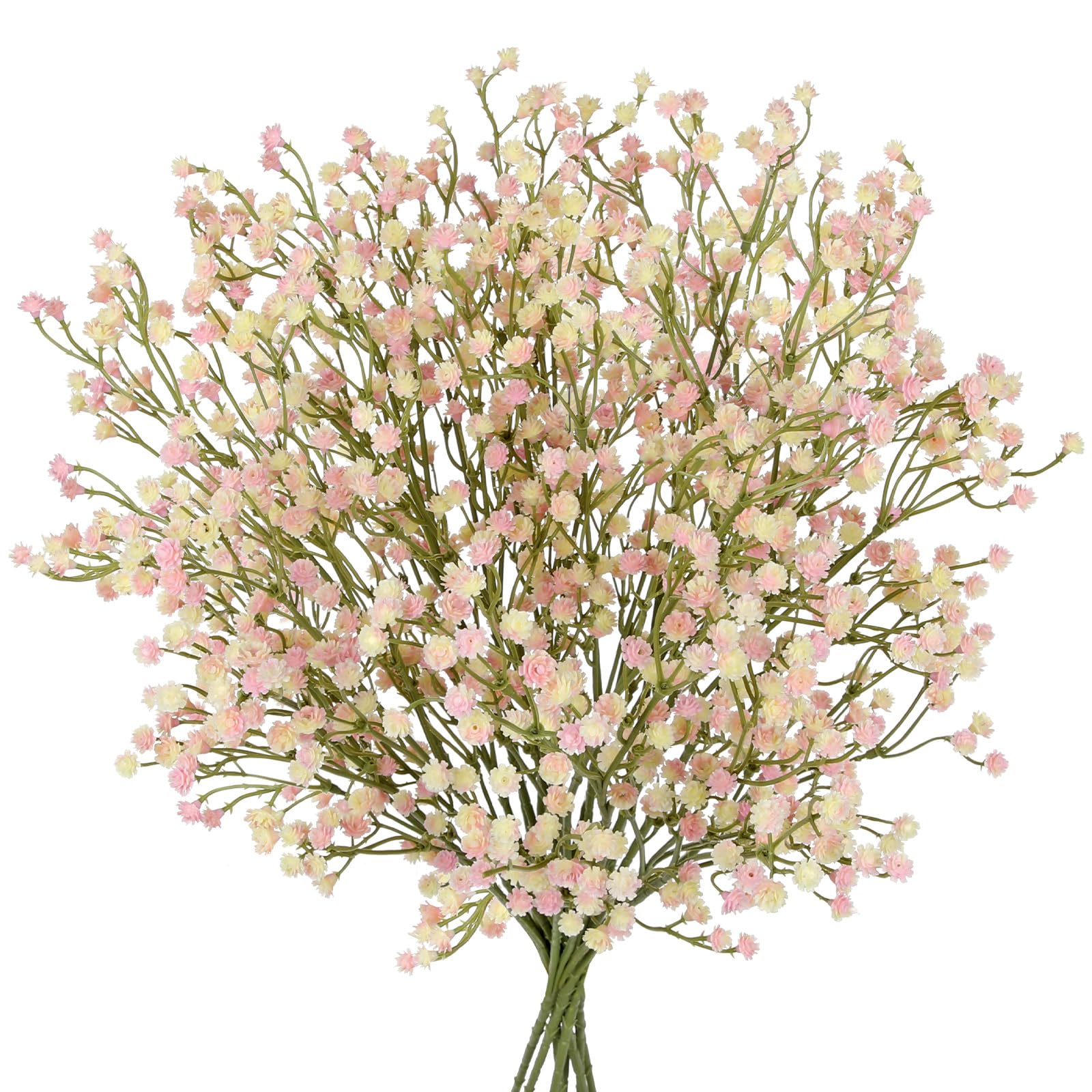 DILATATA Pink Baby’s Breath Artificial Flowers 8 Pack