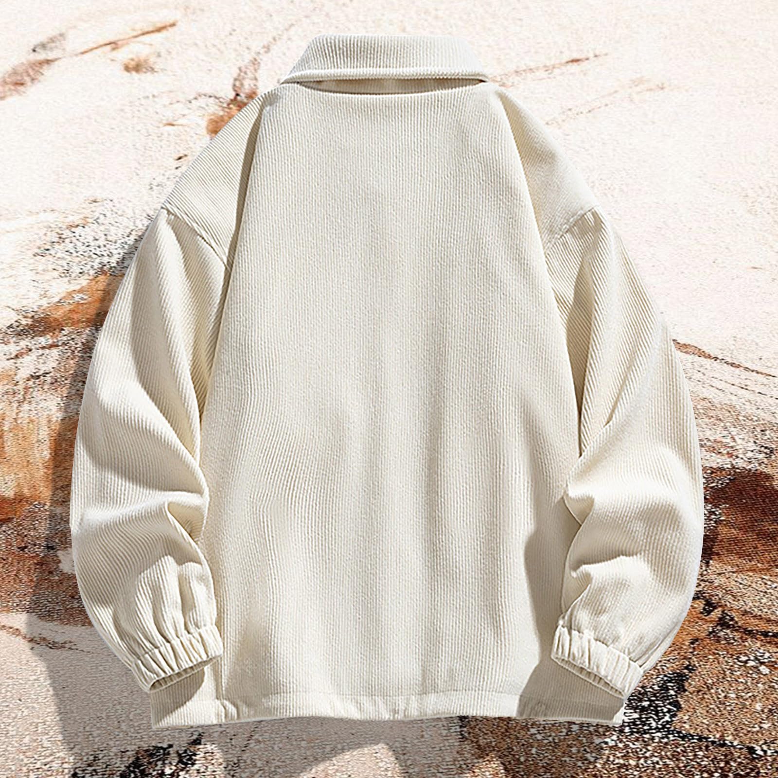 Generisch Jacken Haken Wand Herrenjacke Casual Loose Sportmantel Cord Vielseitig Trend Hemd Einfarbig Jacke