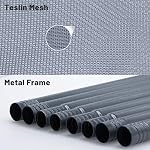 Elevated Dog Bed Raised Outdoor Dog Cot Medium, Cooling Dog Cot Bed with Metal Frame, Washable Breathable Mesh and Anti-Slip Feet Portable Indoor Pet Bed