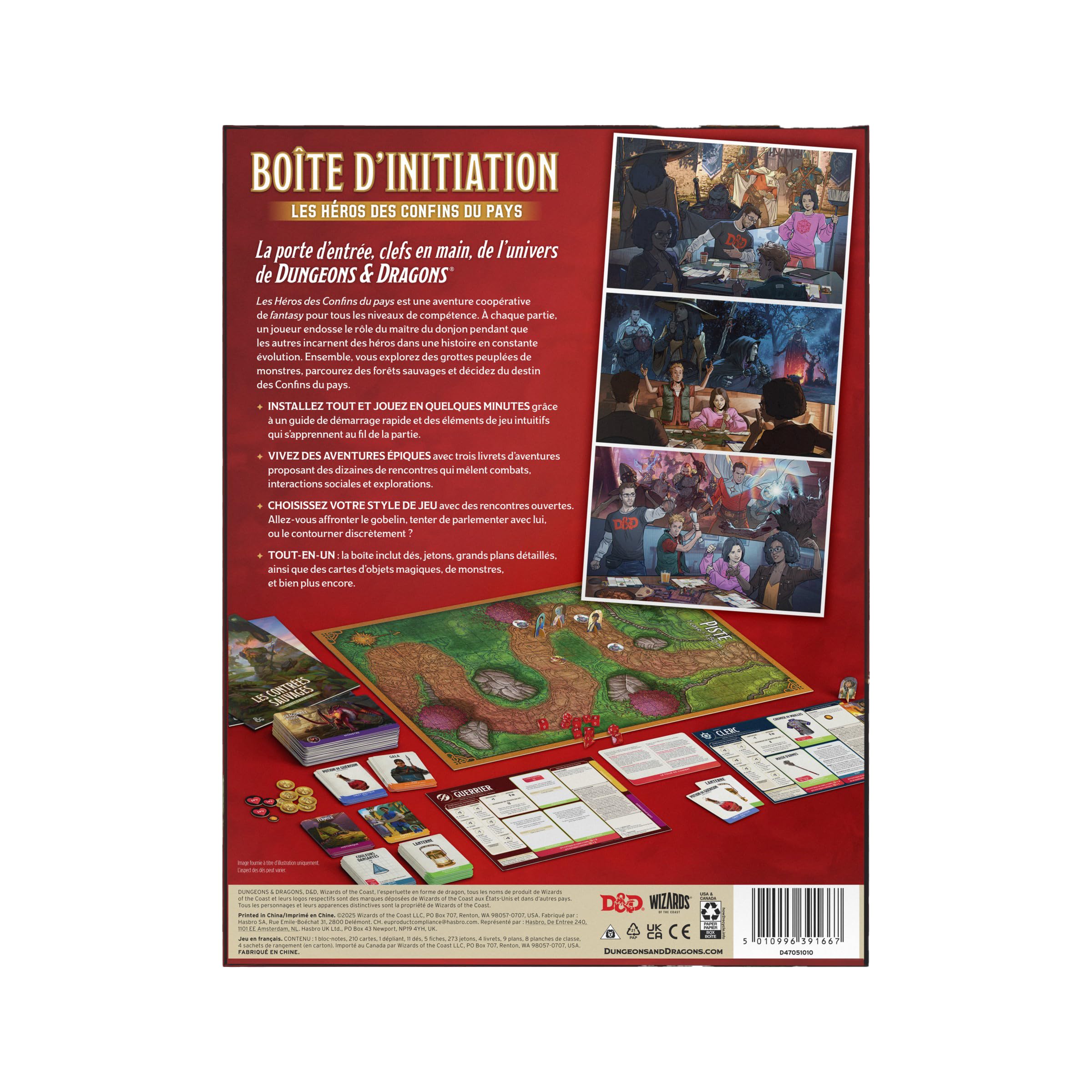 Dungeons & Dragons D&D Boîte d’Initiation: Les Héros des Confins du Pays