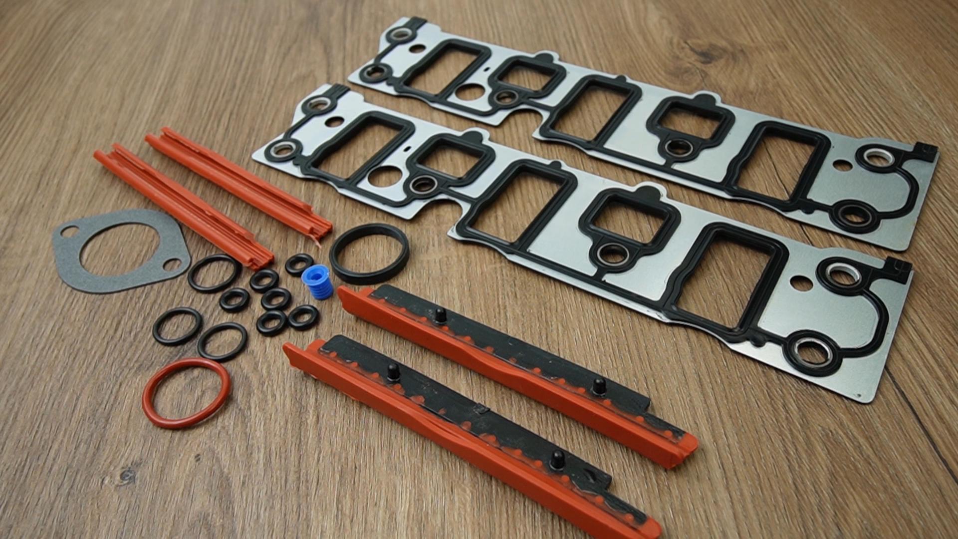 Image of MS98014T Engine Intake Manifold Gasket Set Fit for Buick Chevrolet | Replace 11-10563-01 111056301, Fit for LaCrosse Lucerne Impala Monte Carlo Pontiac Grand Prix Bonneville Oldsmobile Intrigue