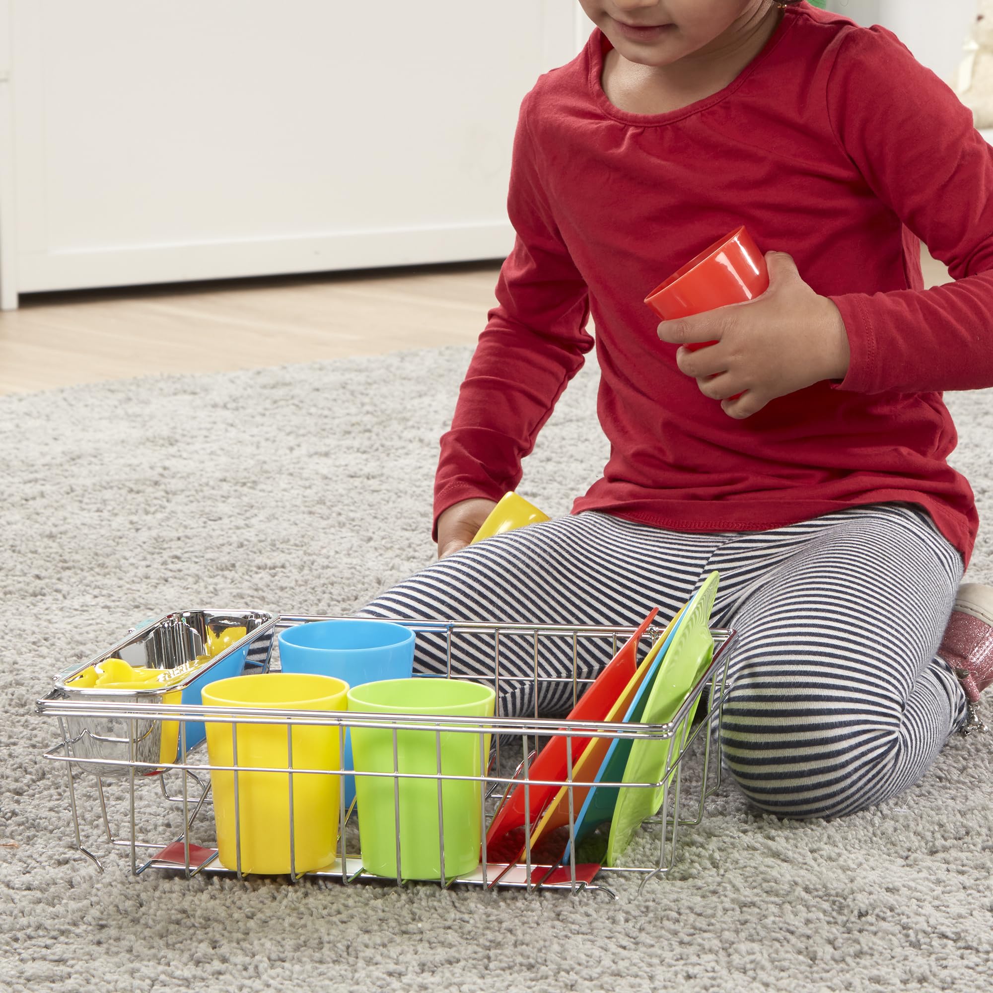 Melissa & Doug Let's Play House! Wash and Dry Dish Set by Unknown