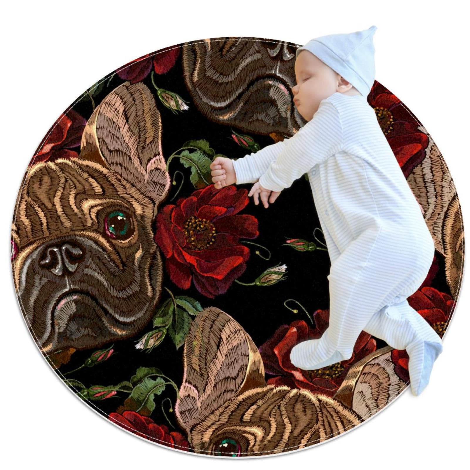 Tapis de salle de bain bouledogue résistant pour vos sols