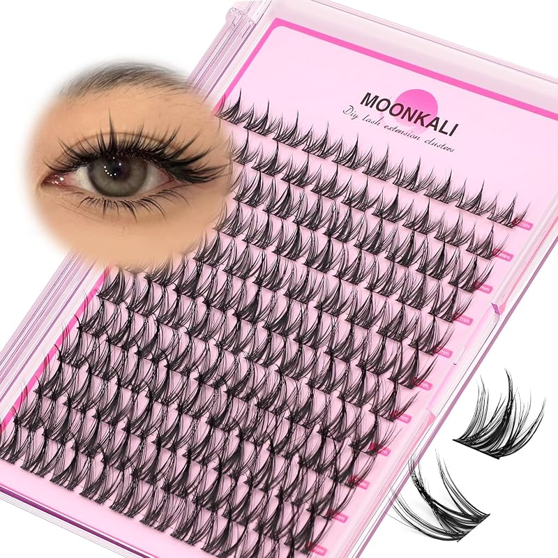 Cílios Postiços em Tufos MOONKALI Manga, Curvatura CC, 10–16 mm, 120 unidades