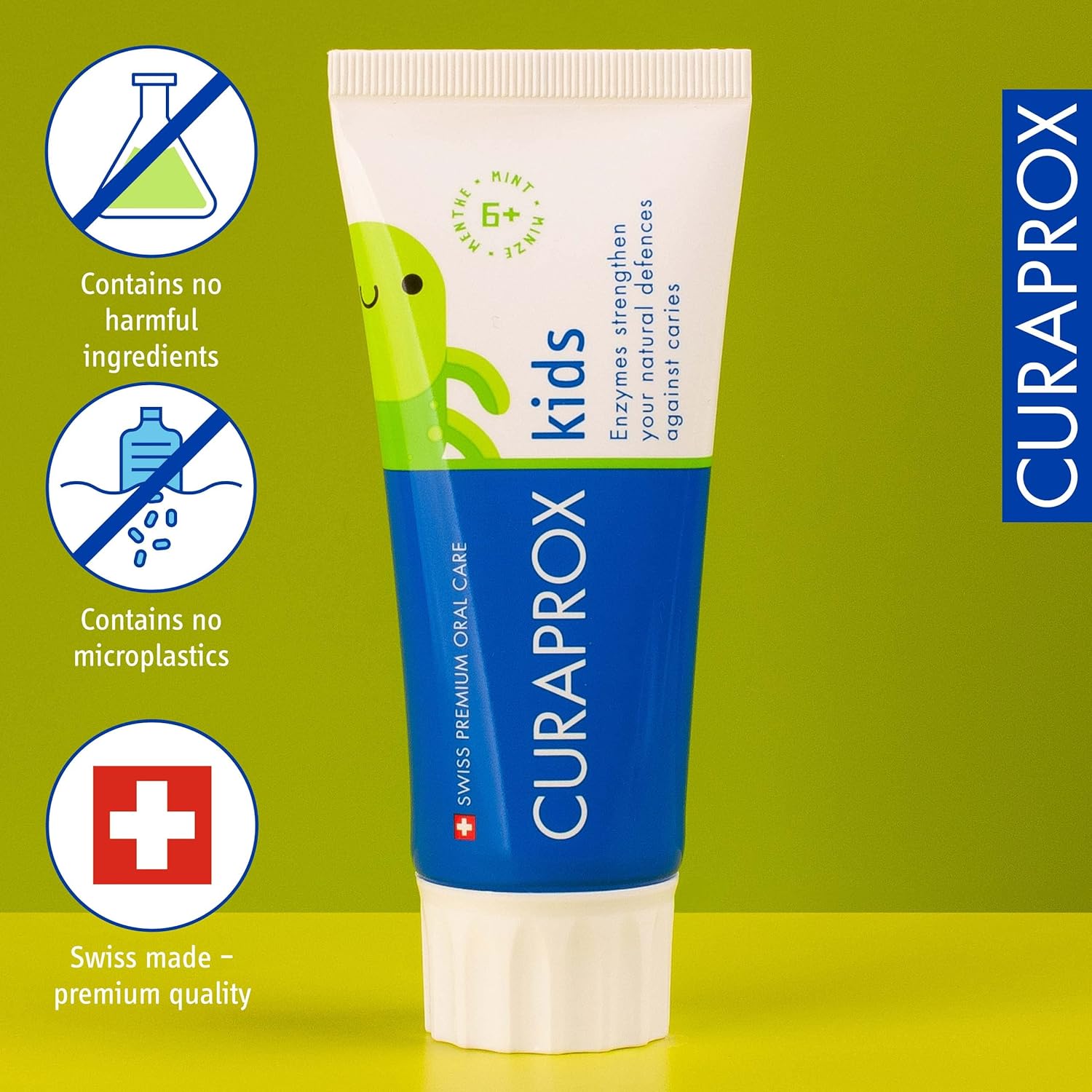 Curaprox Children’s Toothpaste CS Kids Mint, 60ml Toothpaste for Kids