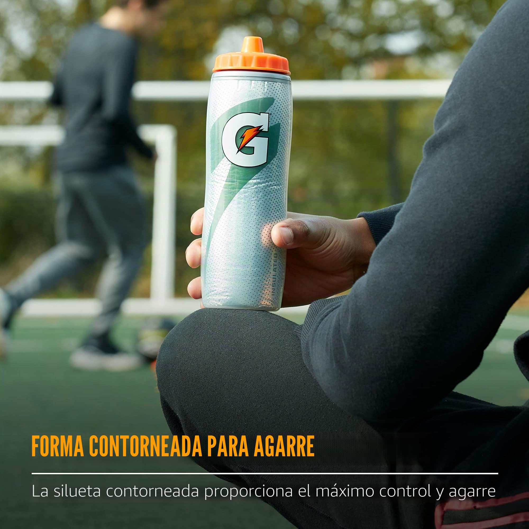 Gatorade Botella aislada para apretar, 30 onzas, azul real, sin BPA, aislamiento de doble pared