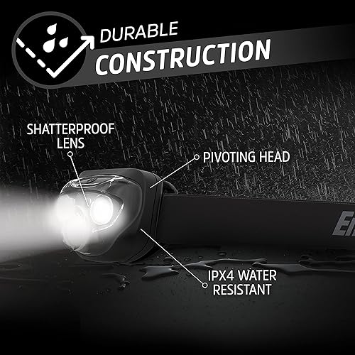 Miniatura 5 de Energizer Faros delanteros LED PRO260 (paquete de 4), faros resistentes al agua IPX4, luz de cabeza de alto rendimiento para exteriores, camping,