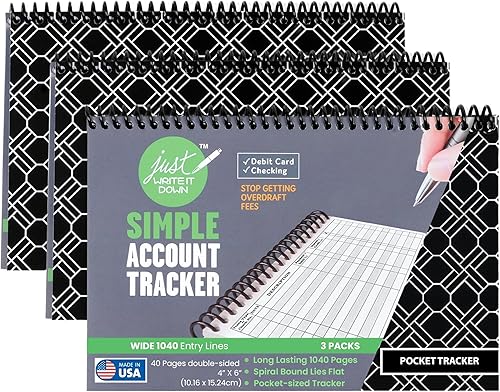 The Superior Register Cuaderno de registro personal de chequera y seguimiento de gastos, registro de transacciones para chequera personal, diario de