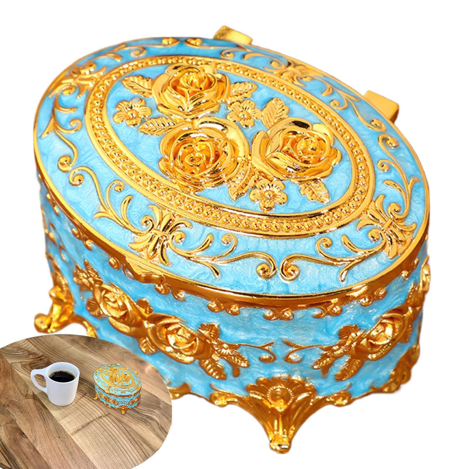 Support de boîte de rangement ovale rétro - Le cadeau poétique idéal