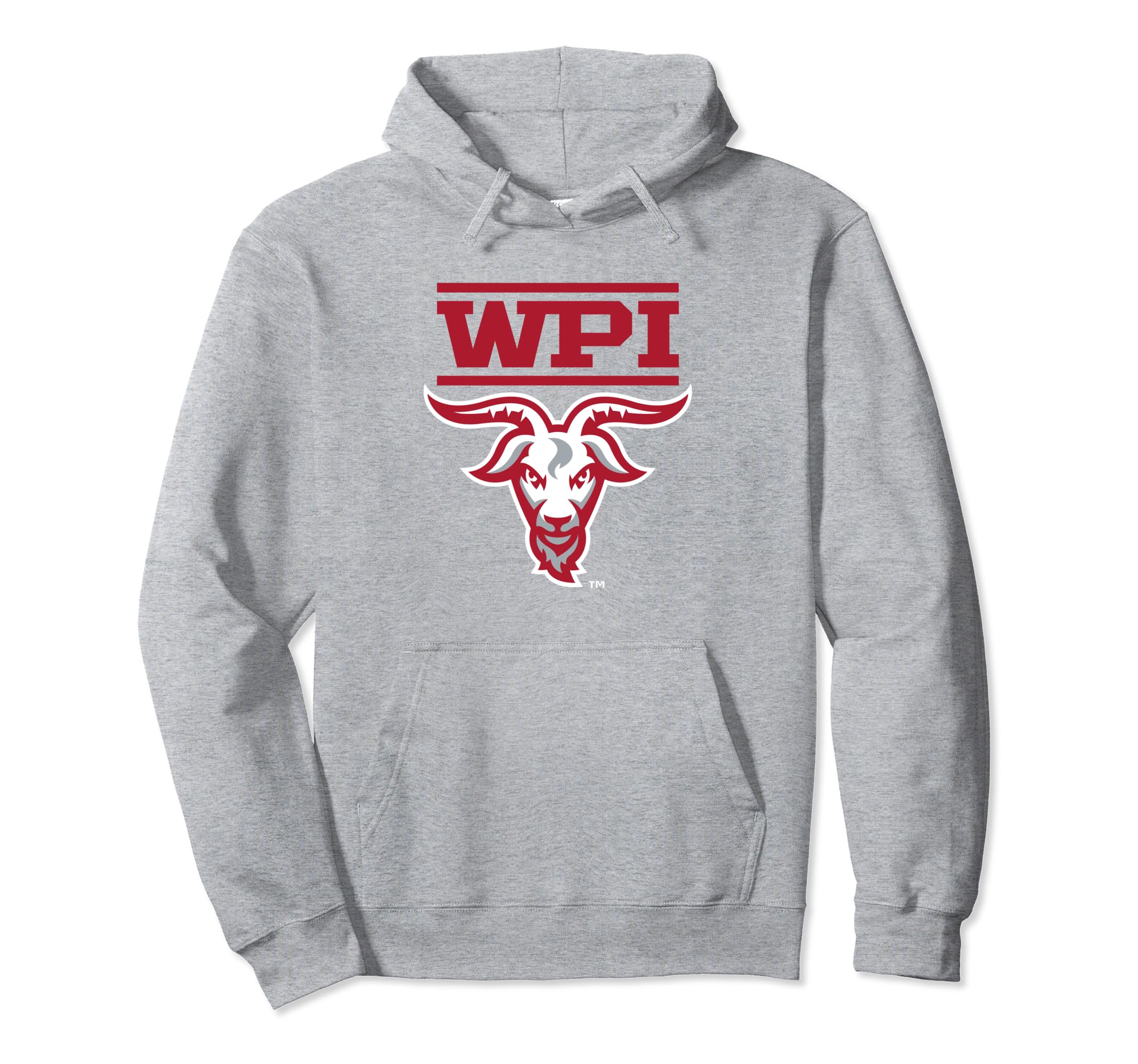 WPI Engineers Mascot Heather Gray Officially Licensed Pullover Hoodie