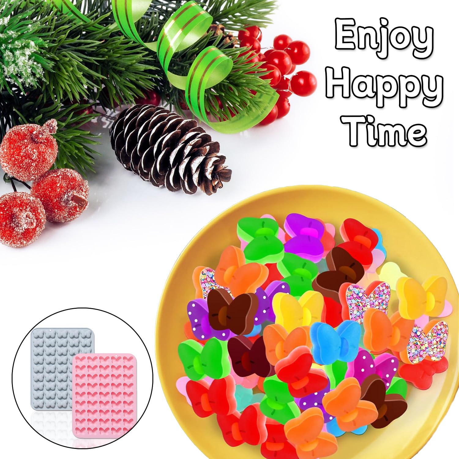 Stampo in silicone a forma di fiocco di neve, design multipli