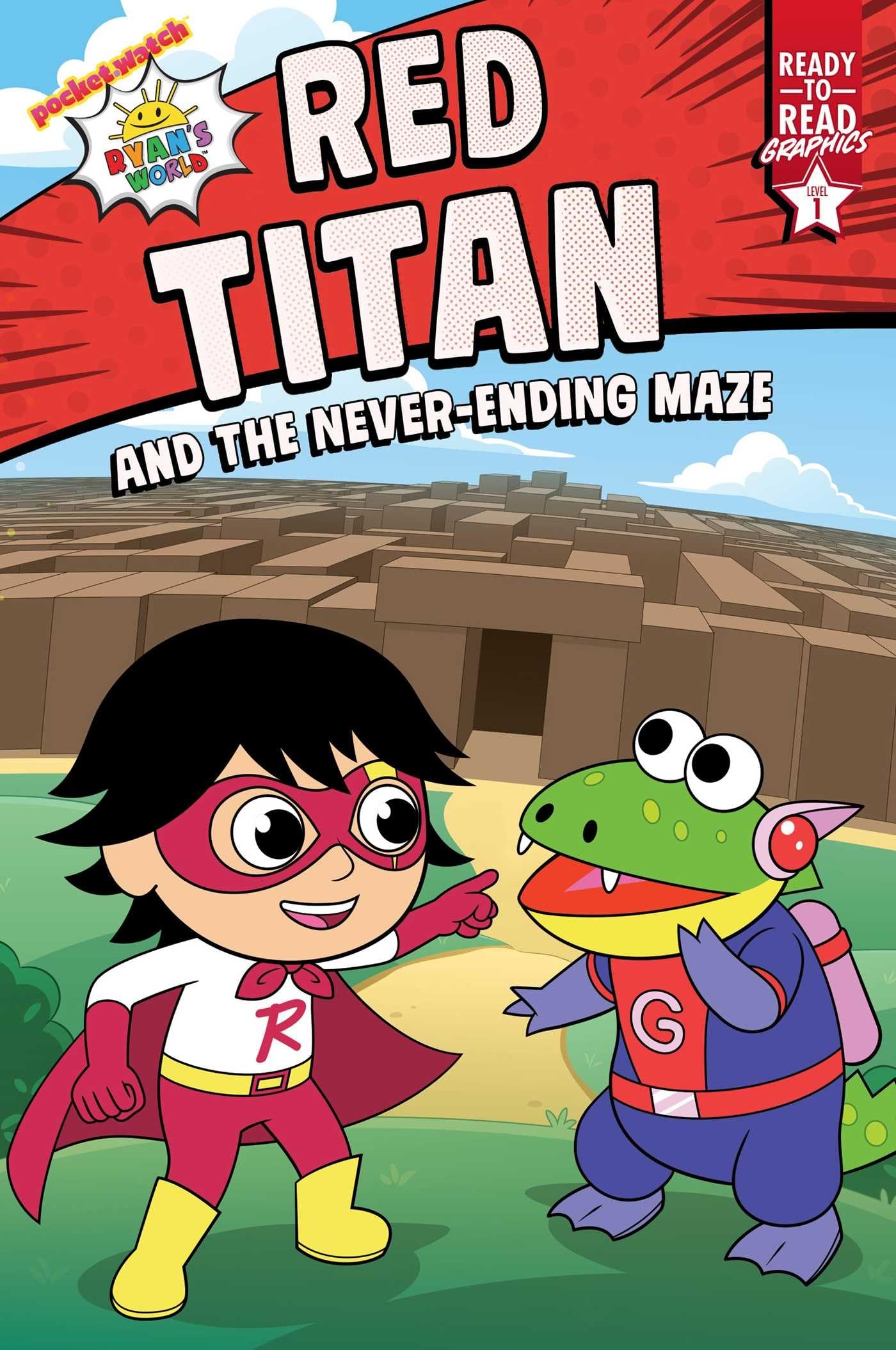 Cover of Red Titan and the Never-Ending Maze: Ready-to-Read Graphics Level 1 (Ryan's World)