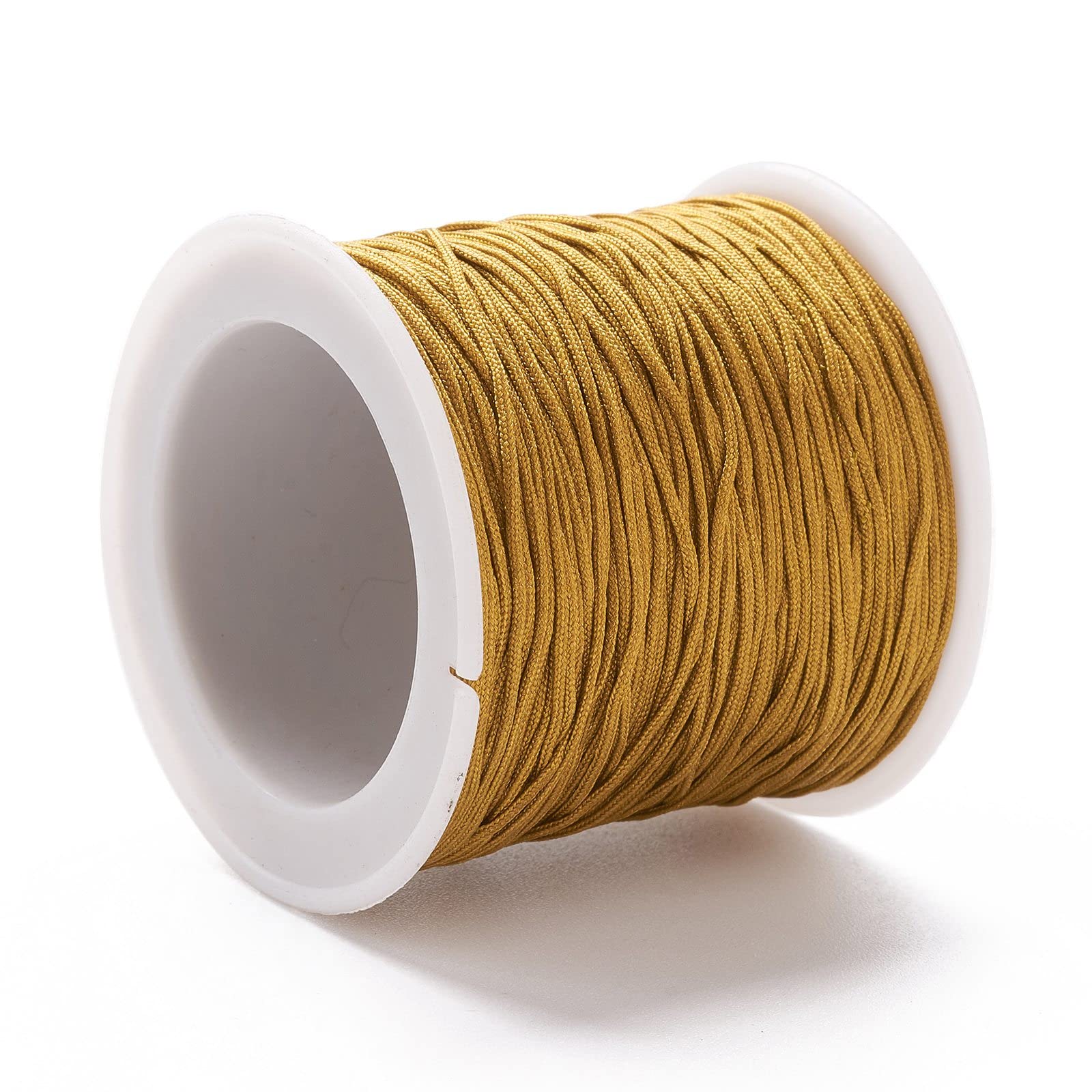 100 Yards 0.8mm Nylon Beading Cord Chinese Knotting Cords Rattail Macrame String Beading Thread for Jewelry Making Friendship Bracelets DIY Crafts