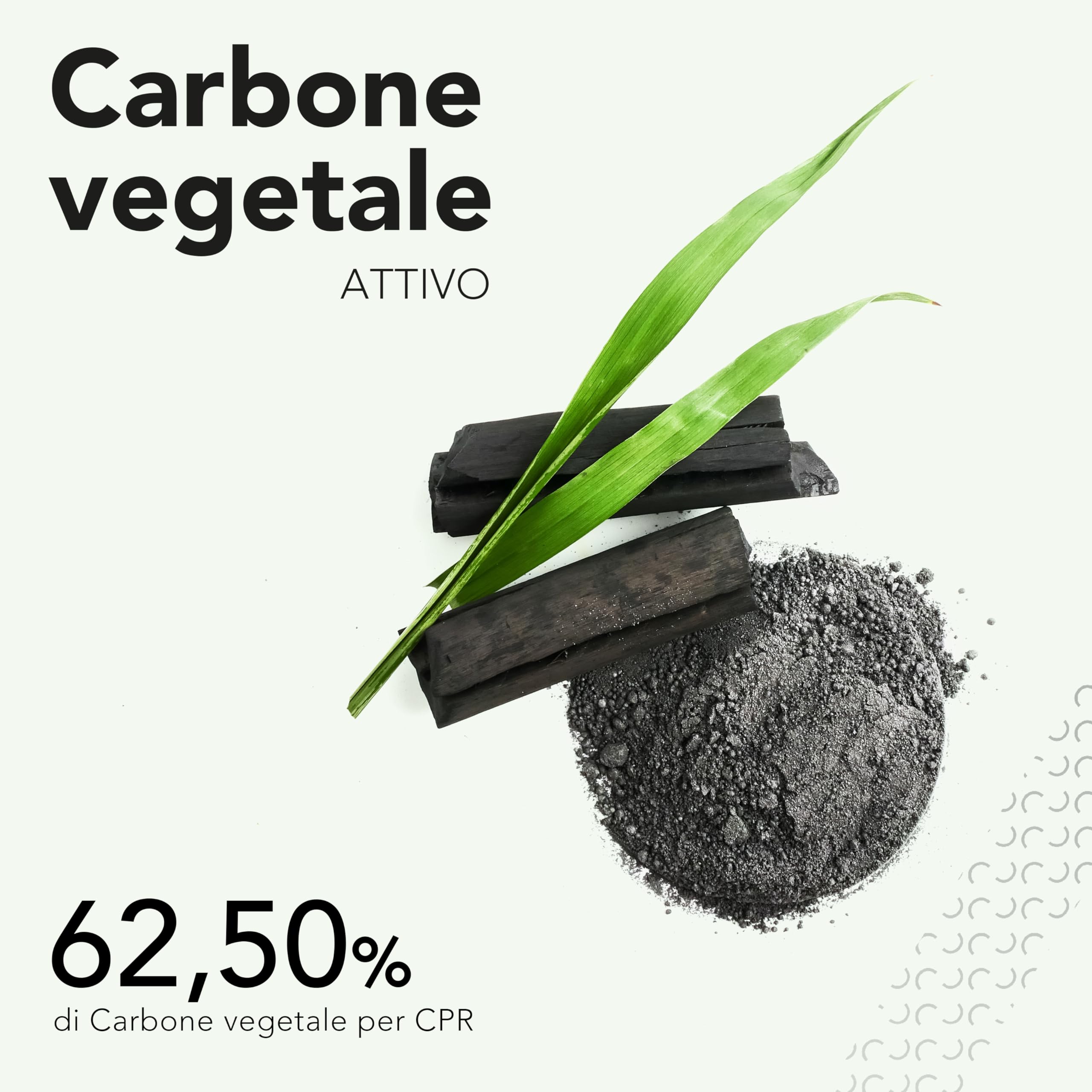 AIESI® Węgiel Aktywny spożywczy w tabletkach 500 mg (Pojemnik 100 sztuk), Made in Italy