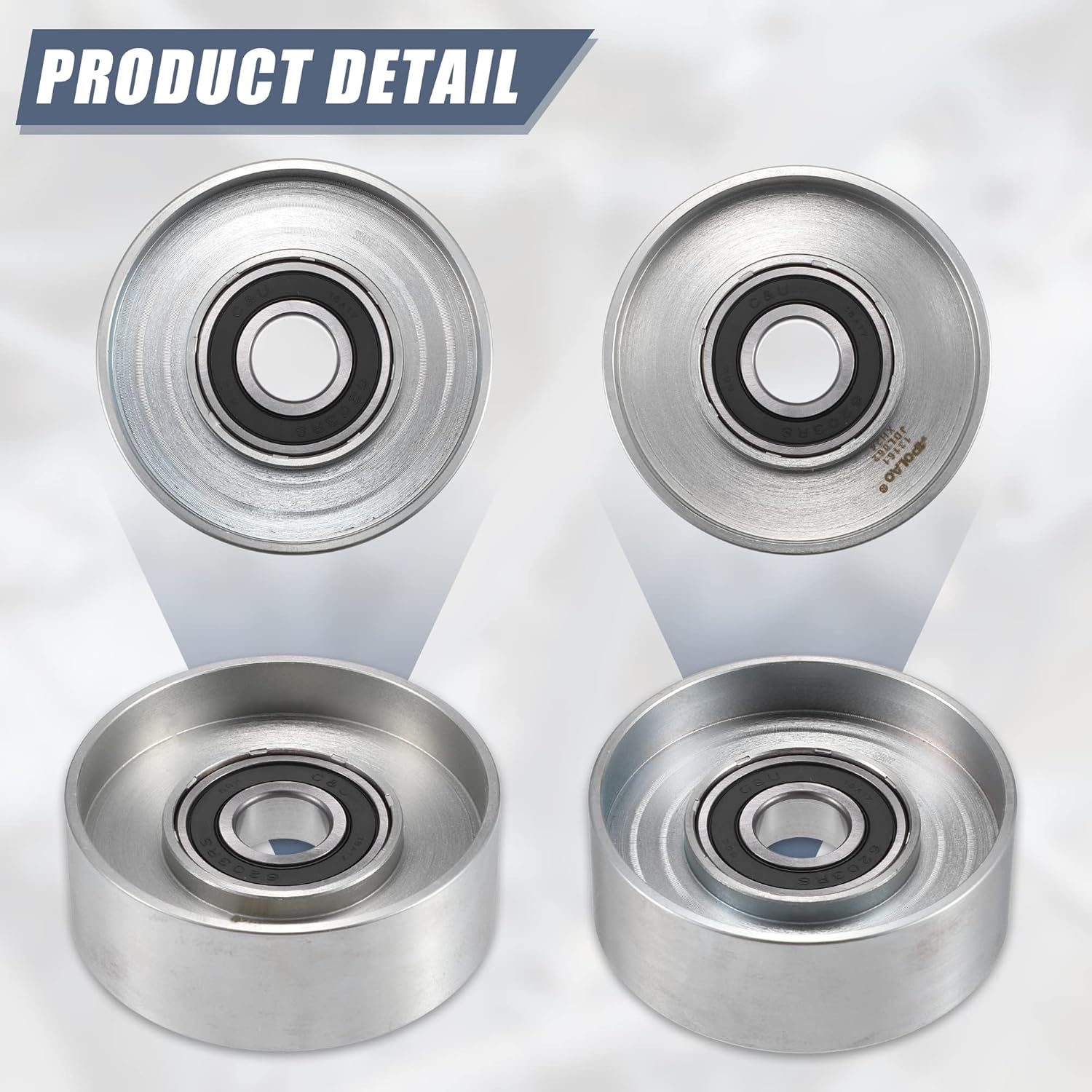 X AUTOHAUX 23770AA000 Car Accessory Drive Belt Idler Pulley Tensioner Pulley Guide Pulley for Subaru Legacy 3.6L 2010-2014 for Subaru Outback 3.0L 2005-2009