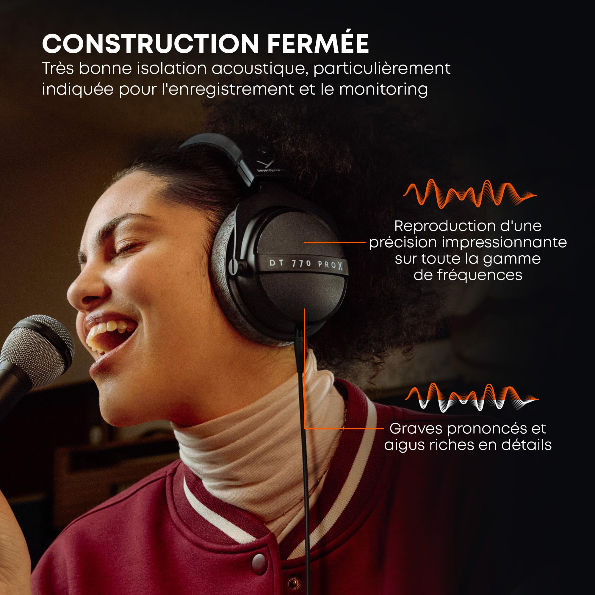 beyerdynamic DT 770 Pro X Casque de Studio circumaural pour l'enregistrement et Le Monitoring (fermé) Fabriqué à la Main en Allemagne