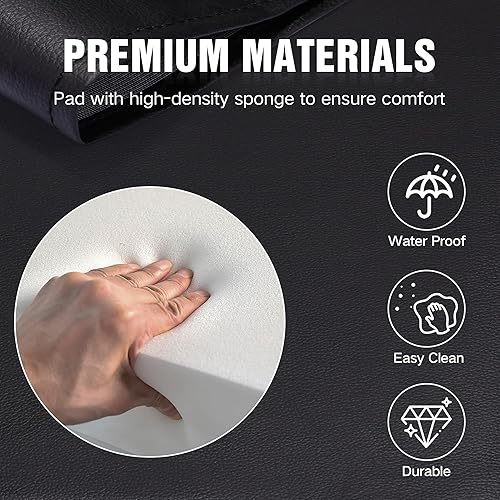 Miniatura 5 de Asiento elevador de salón de belleza, cojín de cuero para corte de pelo de niños, asiento elevador de peluquería de gran tamaño para silla de