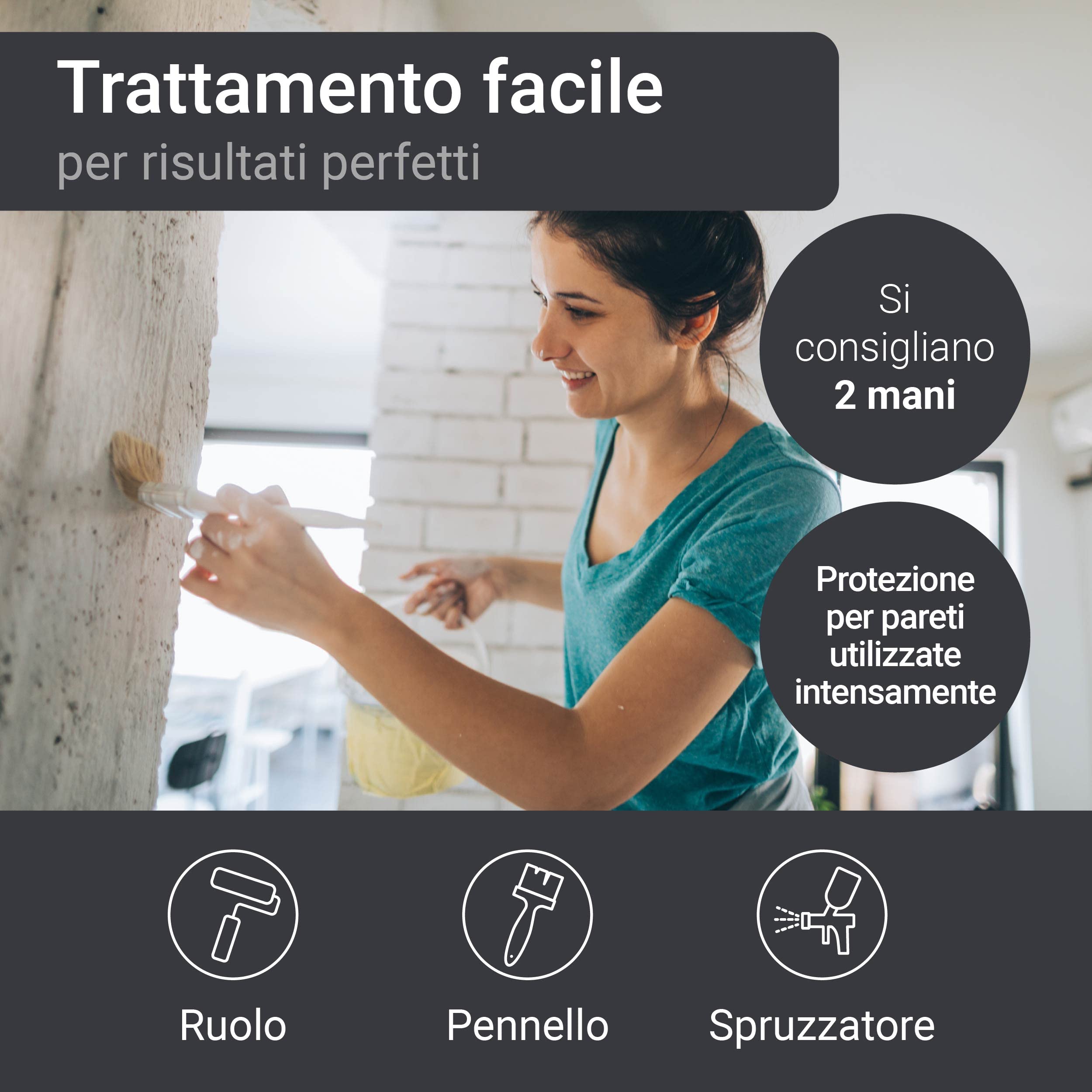 Fluido protettivo rivestimento liquido lavabile per sigillare carta da parati W536 Trasparente 750ml