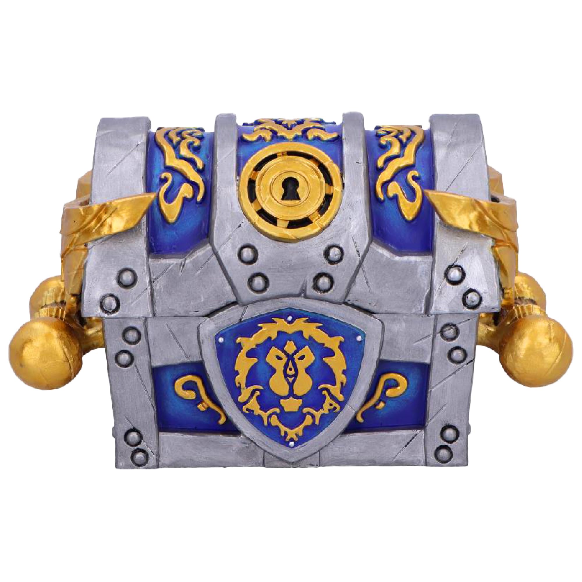 Nemesis Now World of Warcraft Alliance War Chest Box – Officially Licensed Collectible Treasure Chest for Gamers, Fantasy Decor & Storage for Jewelry, Dice & Collectibles