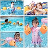 Vista 7 de Paquete de 2 a 4 flotadores de brazo para niños y adultos – Flotadores de piscina, bandas de brazo inflables de PVC, flotadores de brazo para niños