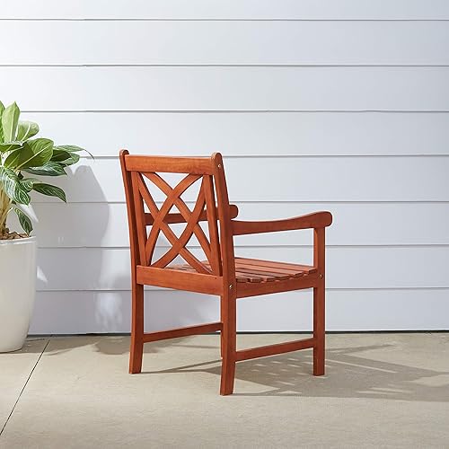 Miniatura 4 de Sillón Malibu para jardín al aire libre con respaldo en X