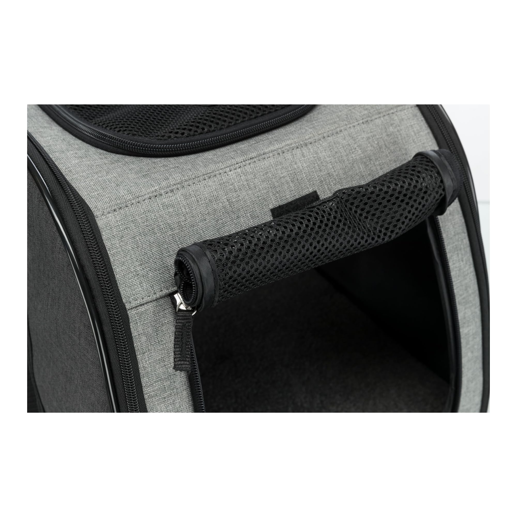 Trixie 28949 Trolley, 34 × 43 × 67 cm, schwarz/grau