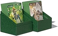 Vista 8 de Ultimate Guard RTE Boulder 100+, estuche para 100 tarjetas TCG de doble funda, verde, 97% renovable, fabricado en Alemania, almacenamiento seguro