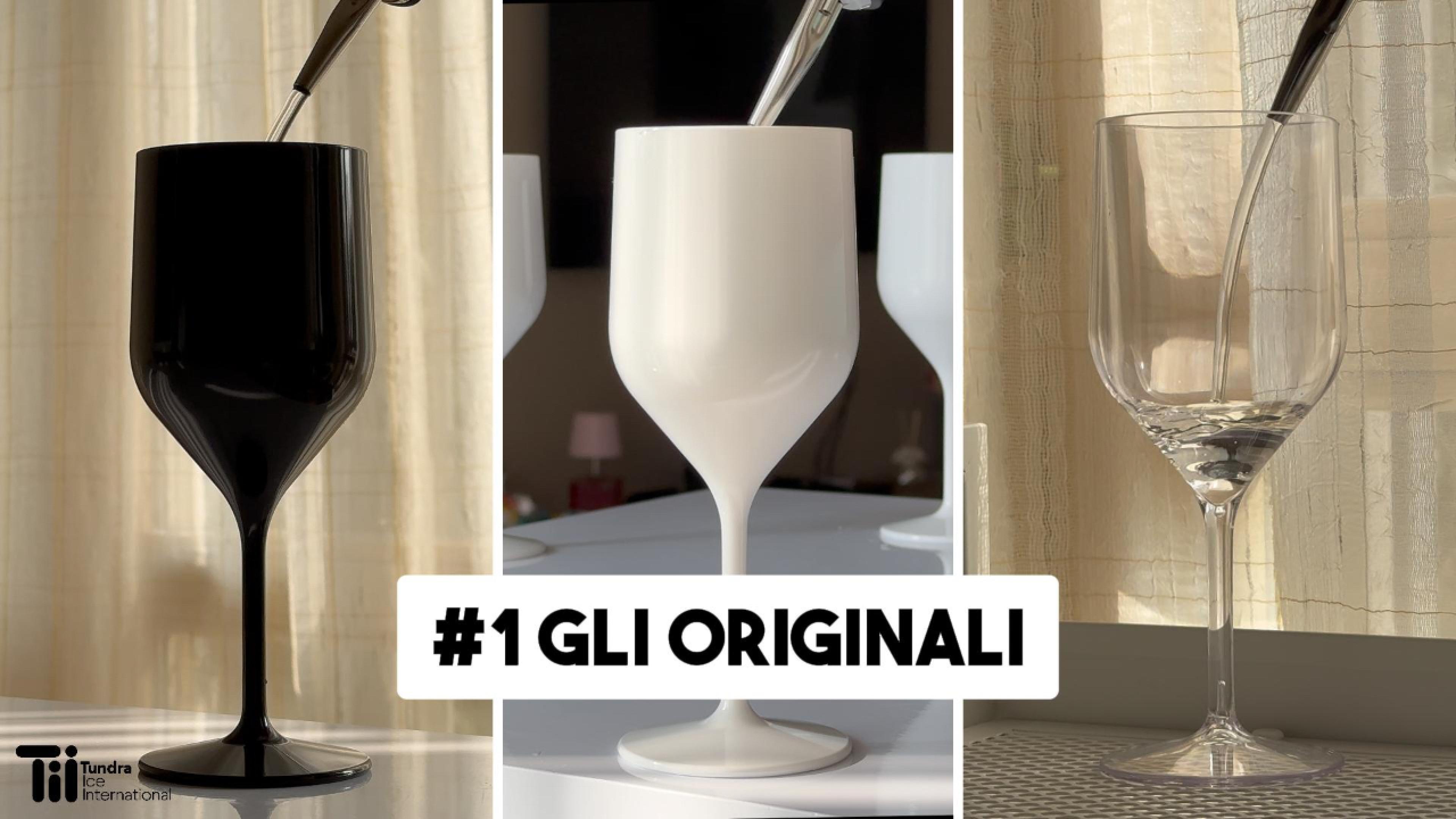 WUITOKI Calici bianchi in plastica, set da 6, 51cl, lavabili in lavastoviglie, infrangibili, privo di BPA