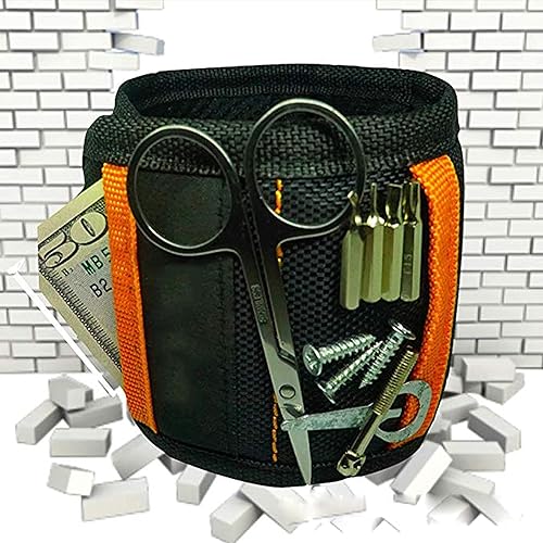 Miniatura 5 de Expression Tees Pulsera magnética para herramientas perfecta para el día del padre y regalo de cumpleaños para papá, 15 imanes fuertes, dispositivo