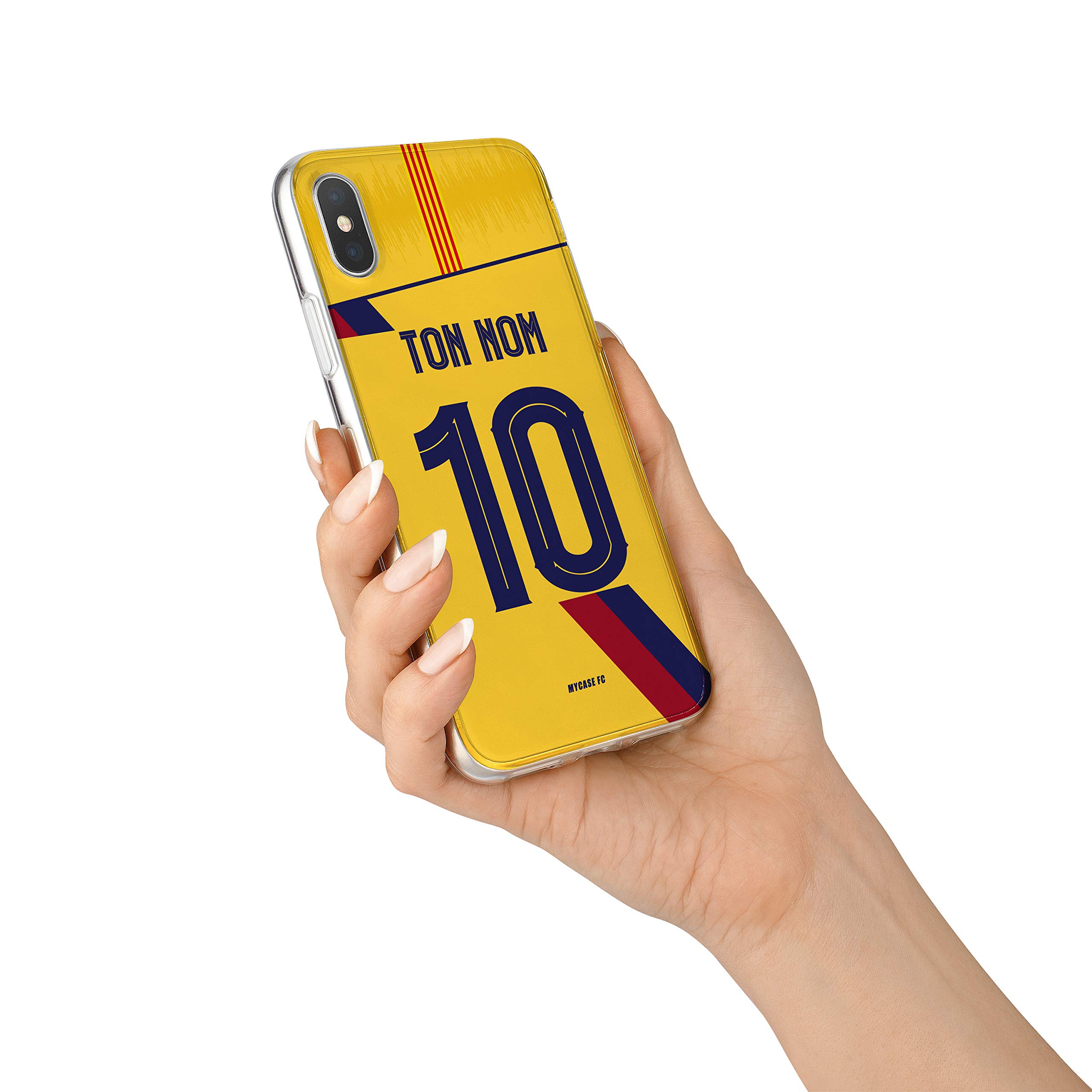 MYCASEFC Cover Personalizzabile Per Telefono – Motivo Barcellona, Silicone Semi-Rigido, Stampa Alta Qualità, Antiscivolo - 3
