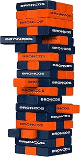 FOCO unisex adult NFL Team Logo Stackable Blocks Game, Team Color, 9-227 US