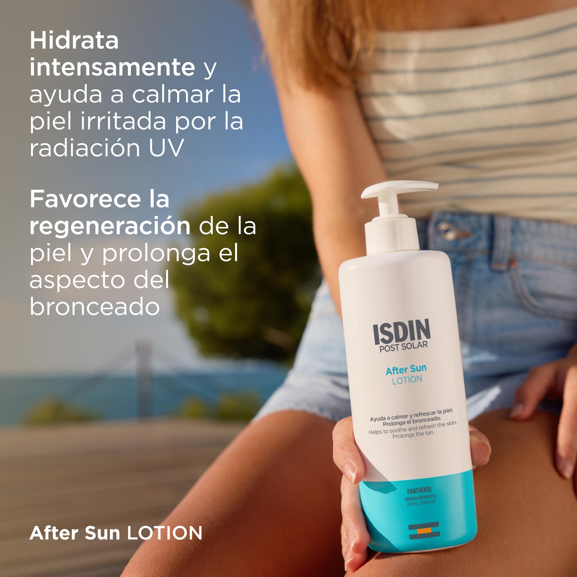 ISDIN After Sun Lotion, Loción Post Solar con Efecto calmante y refrescante, hidratación y reparación intensa - 250 ml