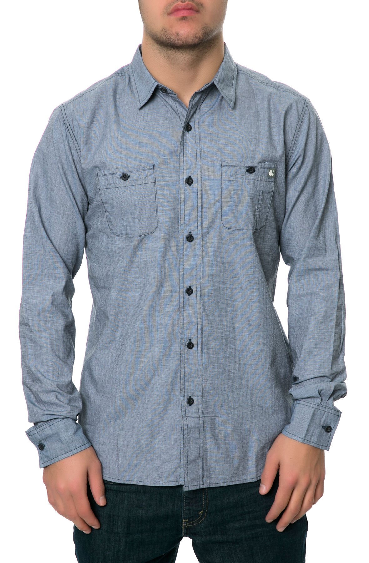 AMBIGMen's Willis Solid Button-Front Shirt