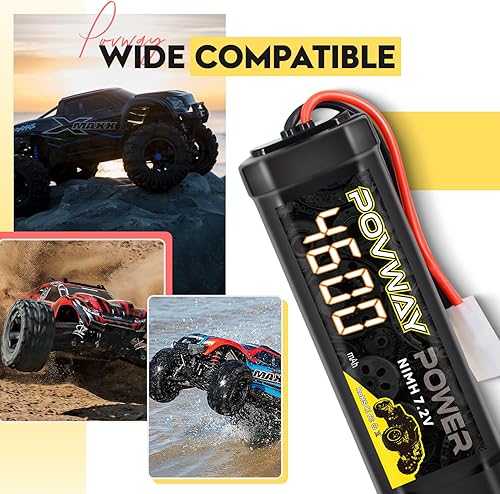 Miniatura 5 de Batería NiMH RC de alta capacidad de 7.2V 4600mAh con 6 celdas con conector Tamya para coche RC Truck LOSI asociado HPI Kyosho Tamiya Hobby - 2