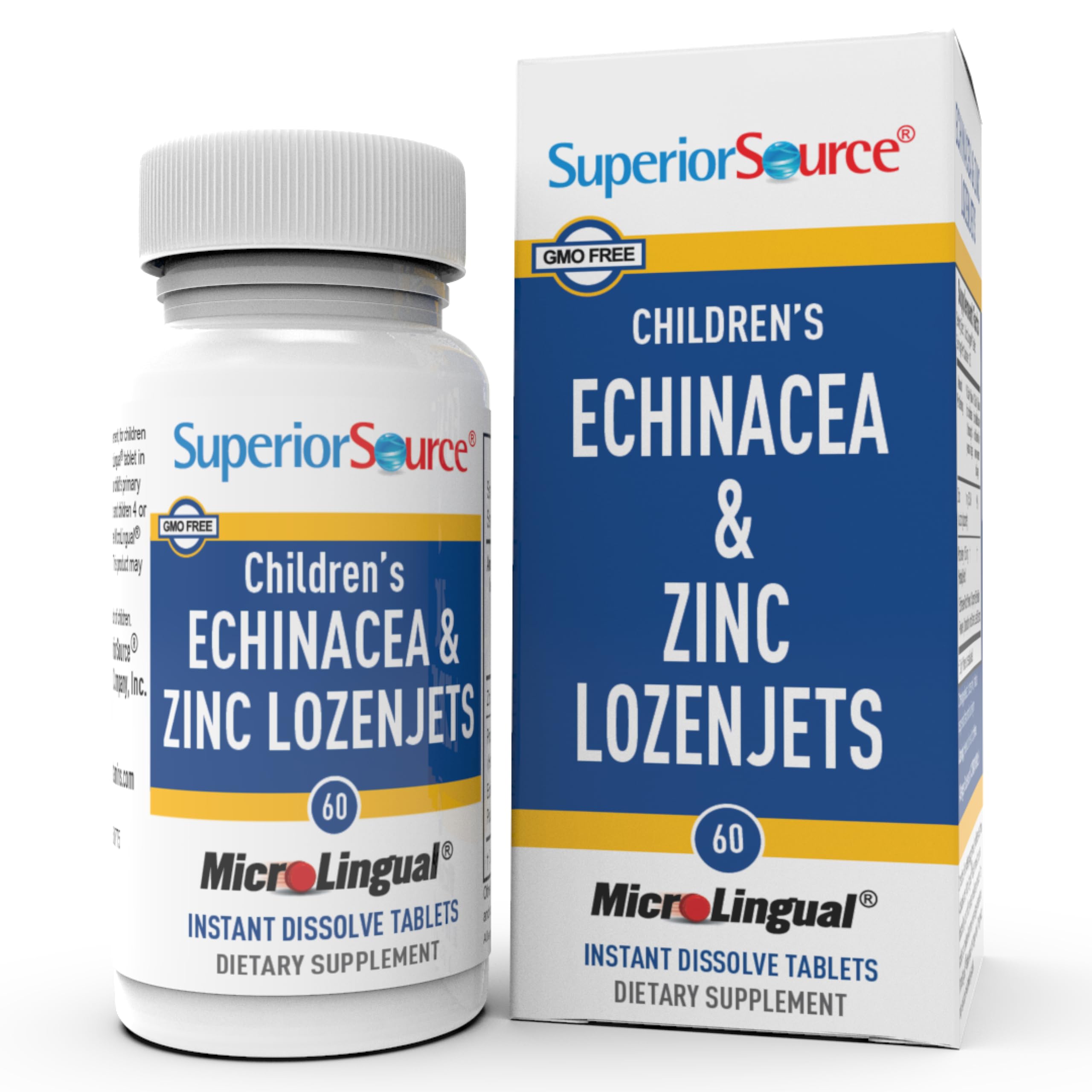 Superior Source Children's Echinacea & Zinc Lozenjets, Peppermint, 60 Ct 60 Count (Pack of 1)