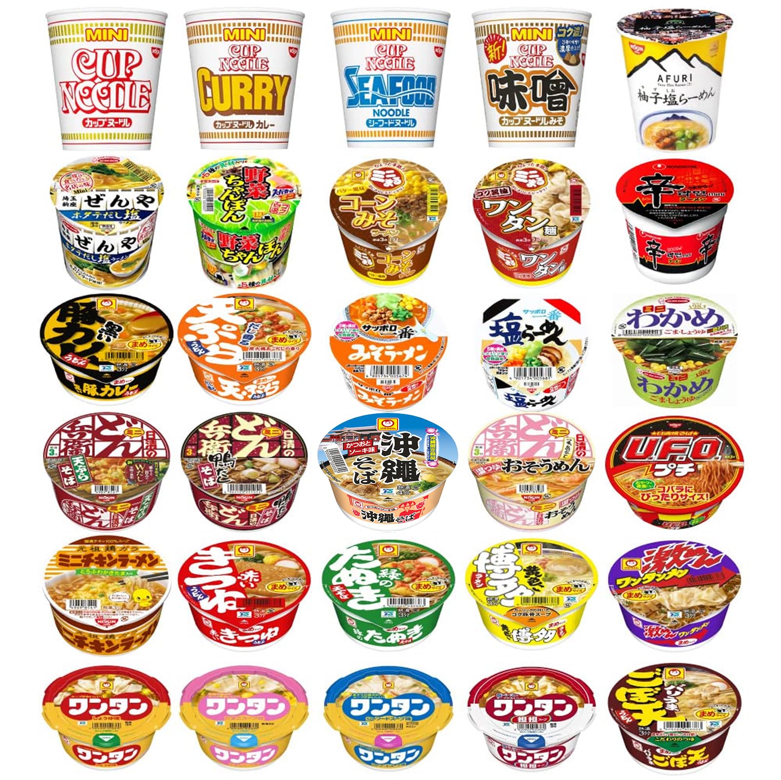♡♡食品いっぱいセット♡♡　おやつ　カップ麺　カップスープ　など Amazon.co.jp: カップ麺 ミニ 詰め合わせ 30種 PSJバラエティBOX（日清