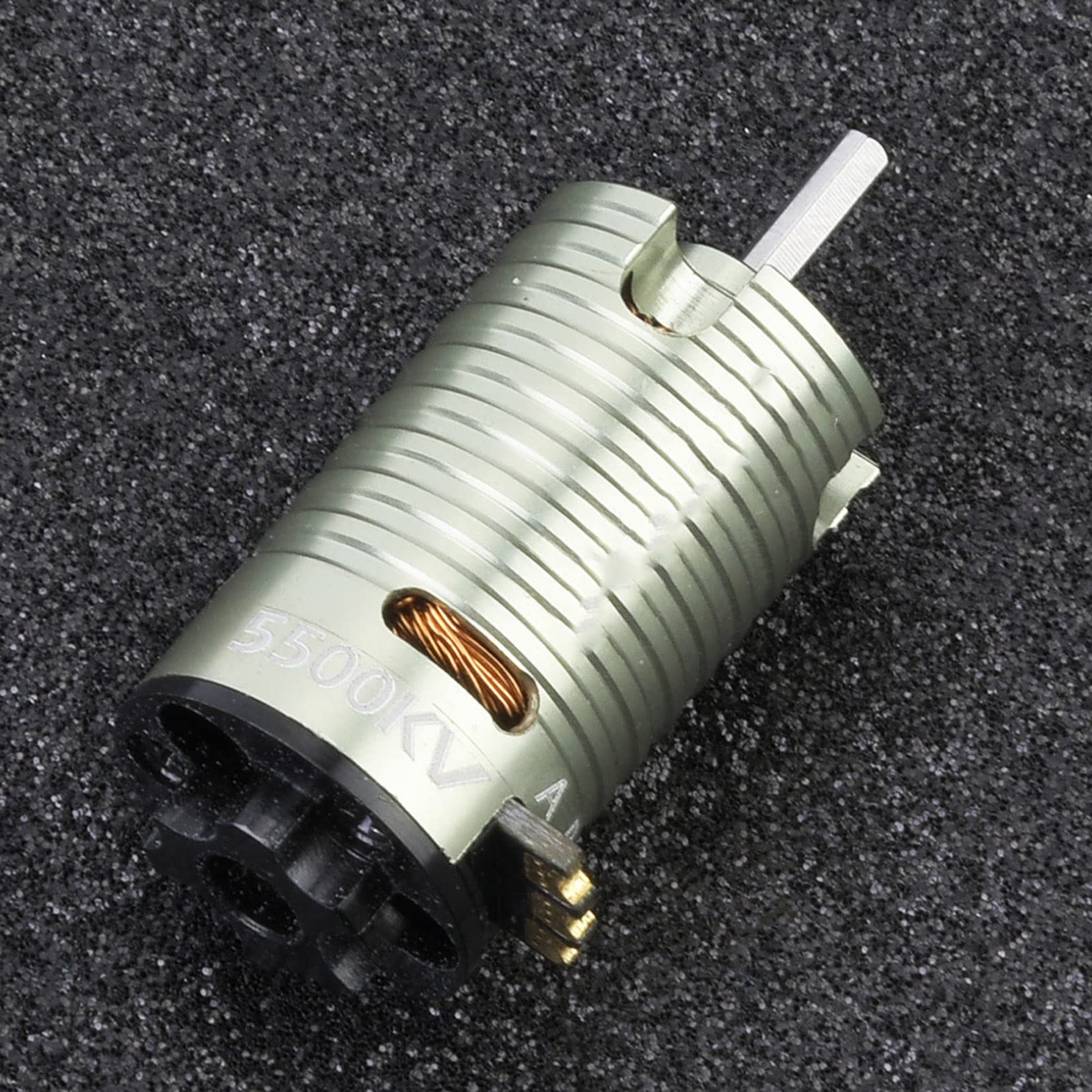 Motor sin Escobillas, Construcción de Metal, Motor de Alto par de 2 5500 KV para Carreras de Coches Modelo RC 1/24 1/28