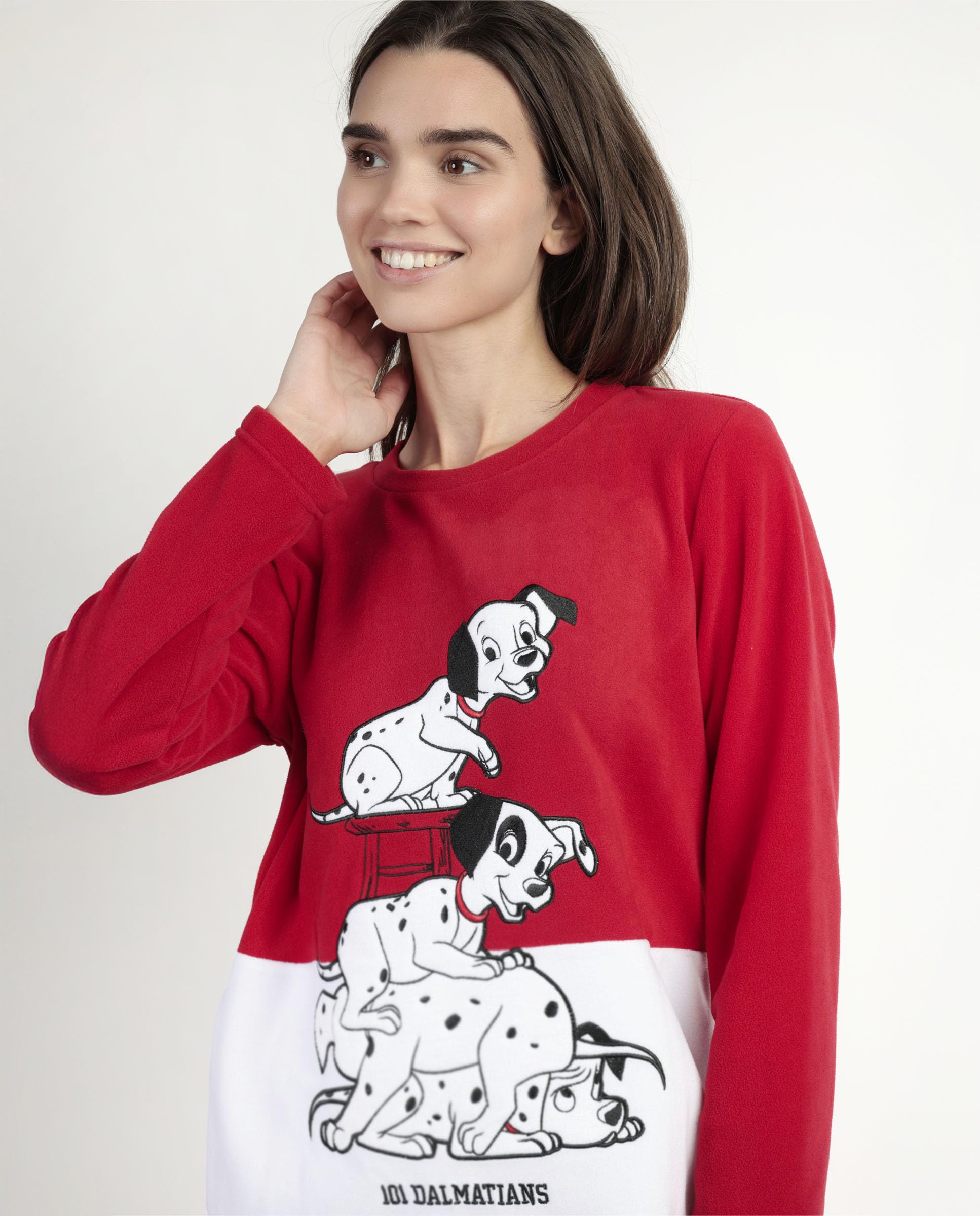 Disney Pijama Manga Larga calentito Dalmatians Varsity para Mujer