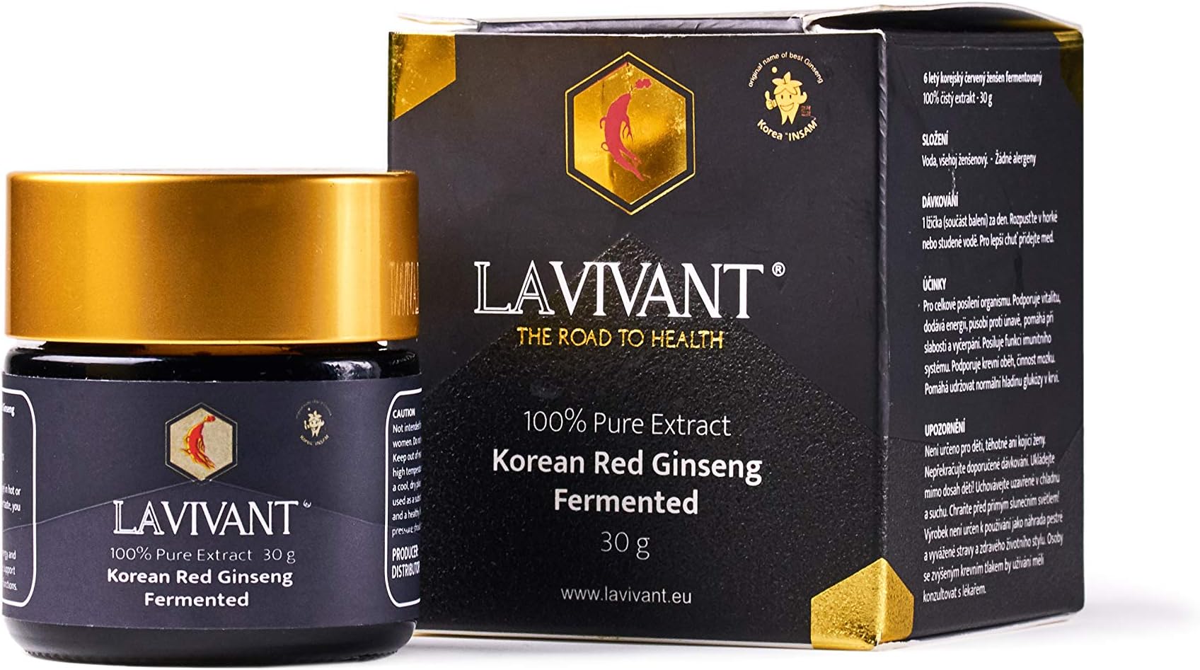 Korean Fermented Red Ginseng Extract, 80mg/g, 30 Days