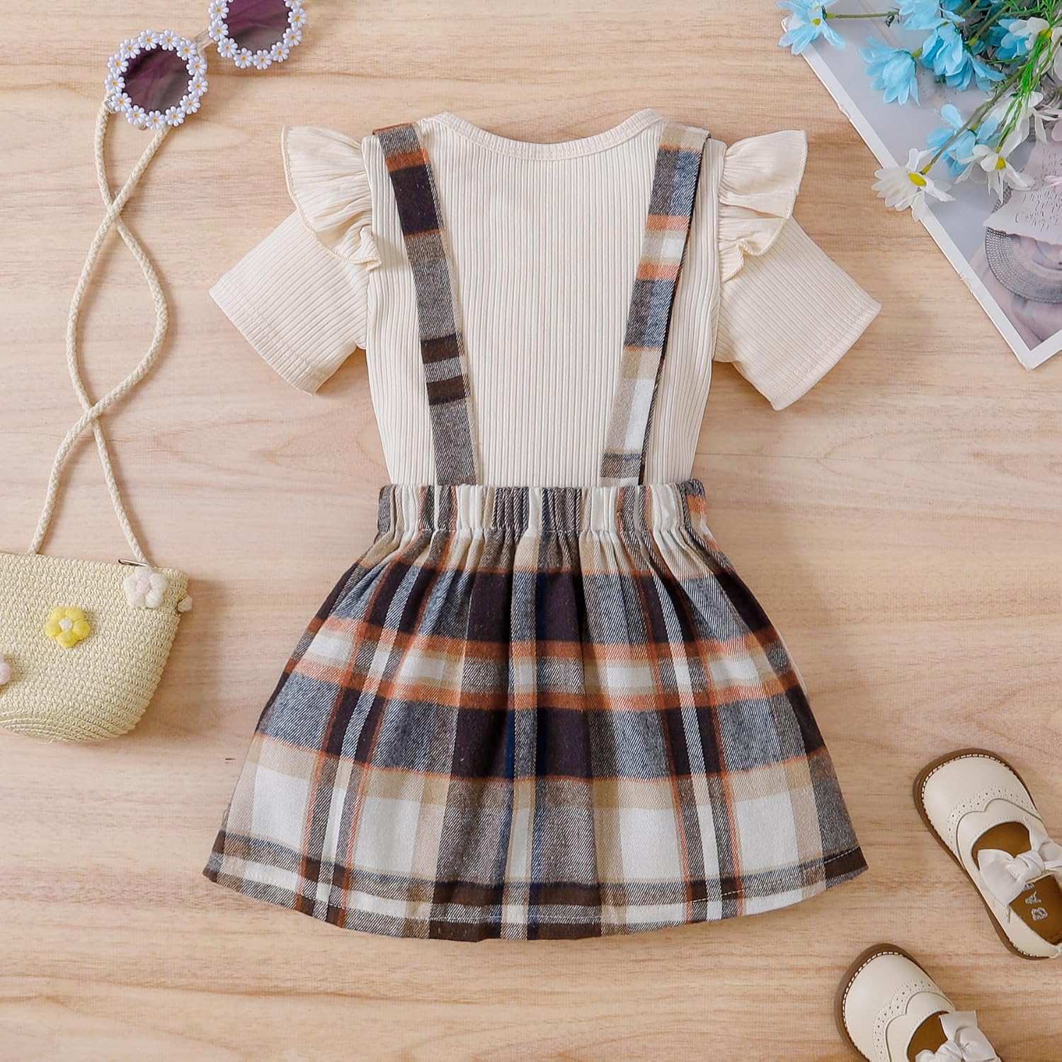 AMMENGBEI Toddler Little Girl Summer Outfits Ribbed Botswana Ubuy