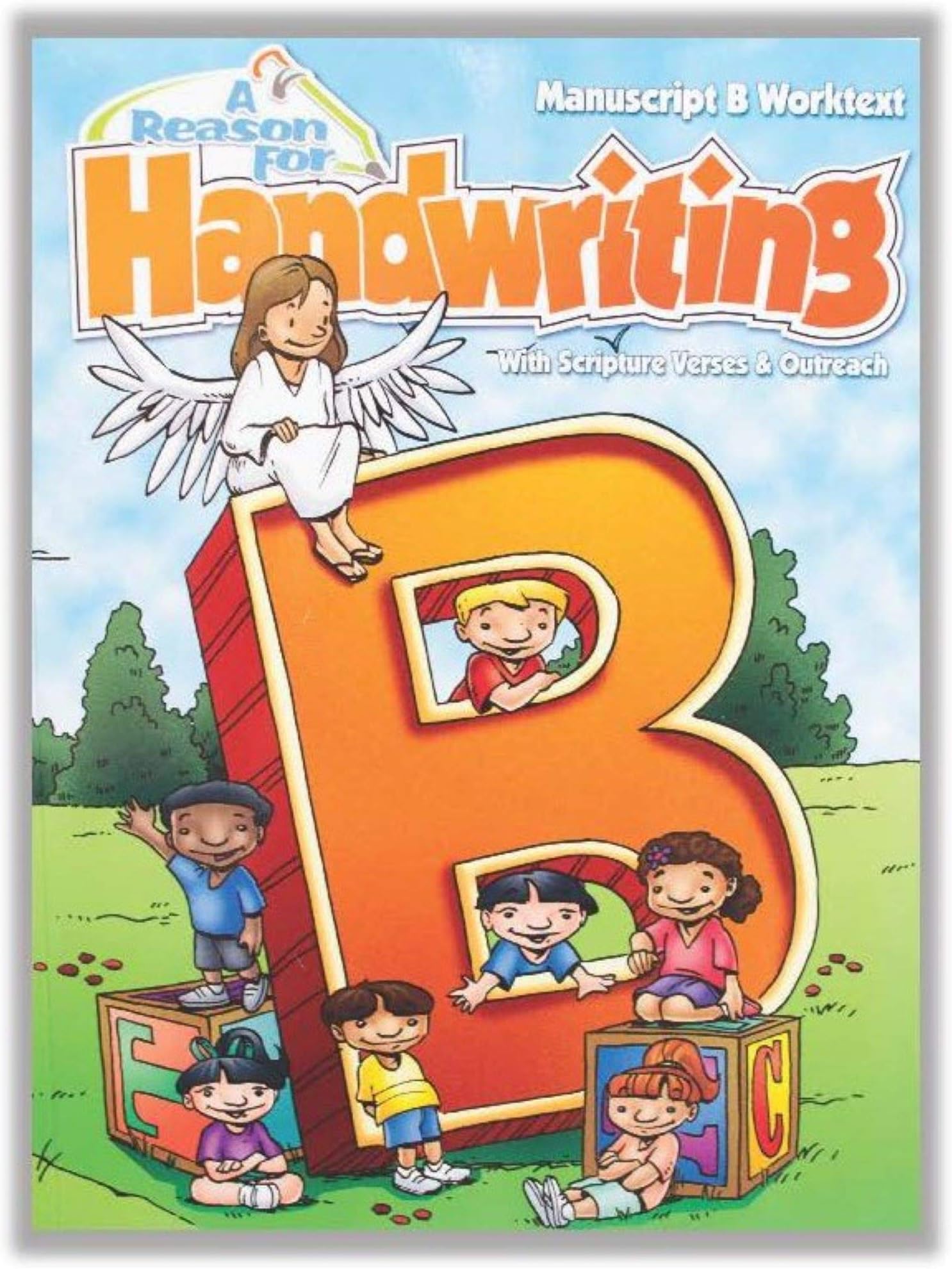 A Reason For Handwriting Writing Workbook Level B, Grade 2 - Learning Workbooks for Kids Age 6-8 - Practice Paper Books for Spelling and Reading for 2nd Grader - Homeschool Resource to Learn Scripture