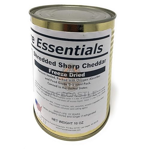 Miniatura 3 de Future Essentials - Queso cheddar afilado liofilizado, almacenamiento a largo plazo, alimentos estables, perfecto para supervivencia y emergencia