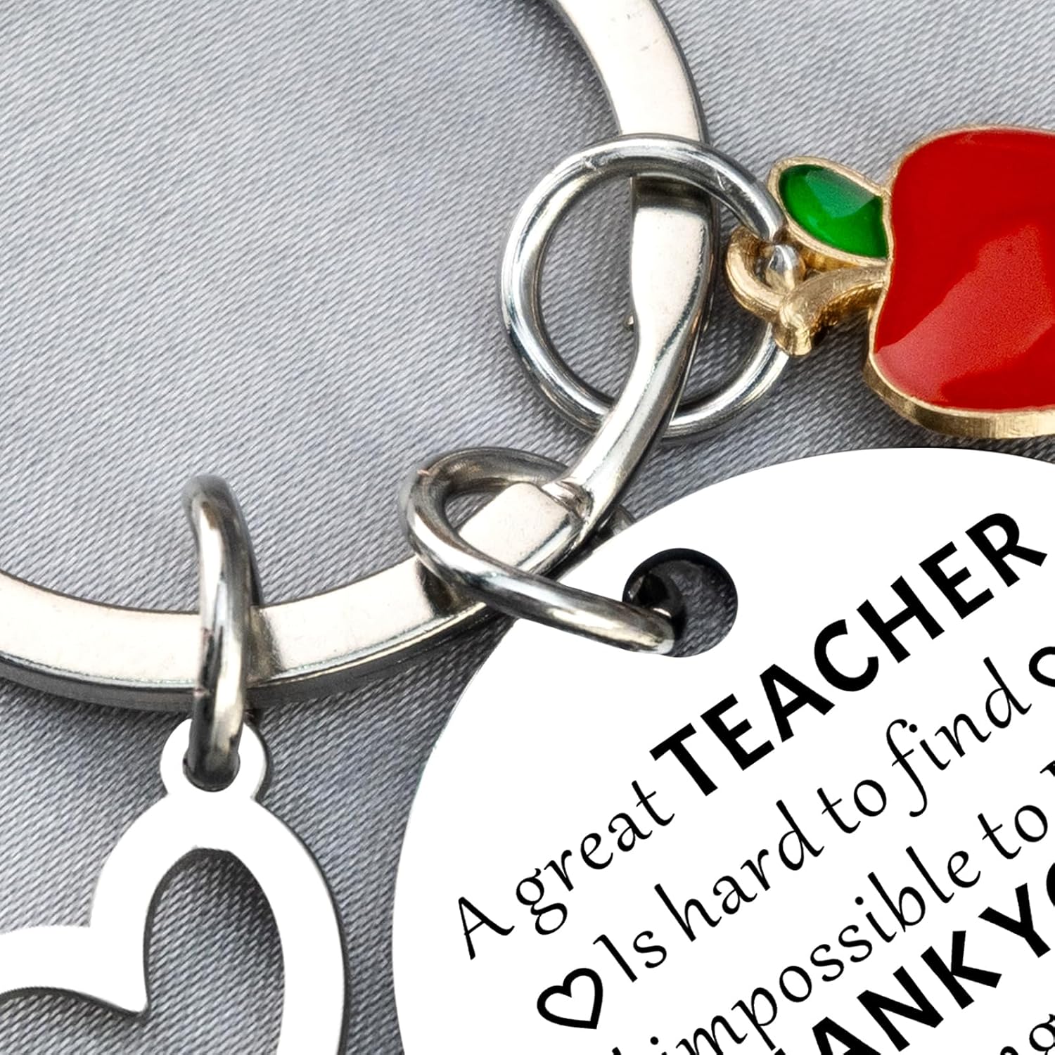 Teacher Keychain Teacher Appreciation Gifts for Women Thank You Gifts for Teachers End of Year Teaching Student Graduation Retirement Teachers Day Thanksgiving Christmas Gift Ideas - Image 6