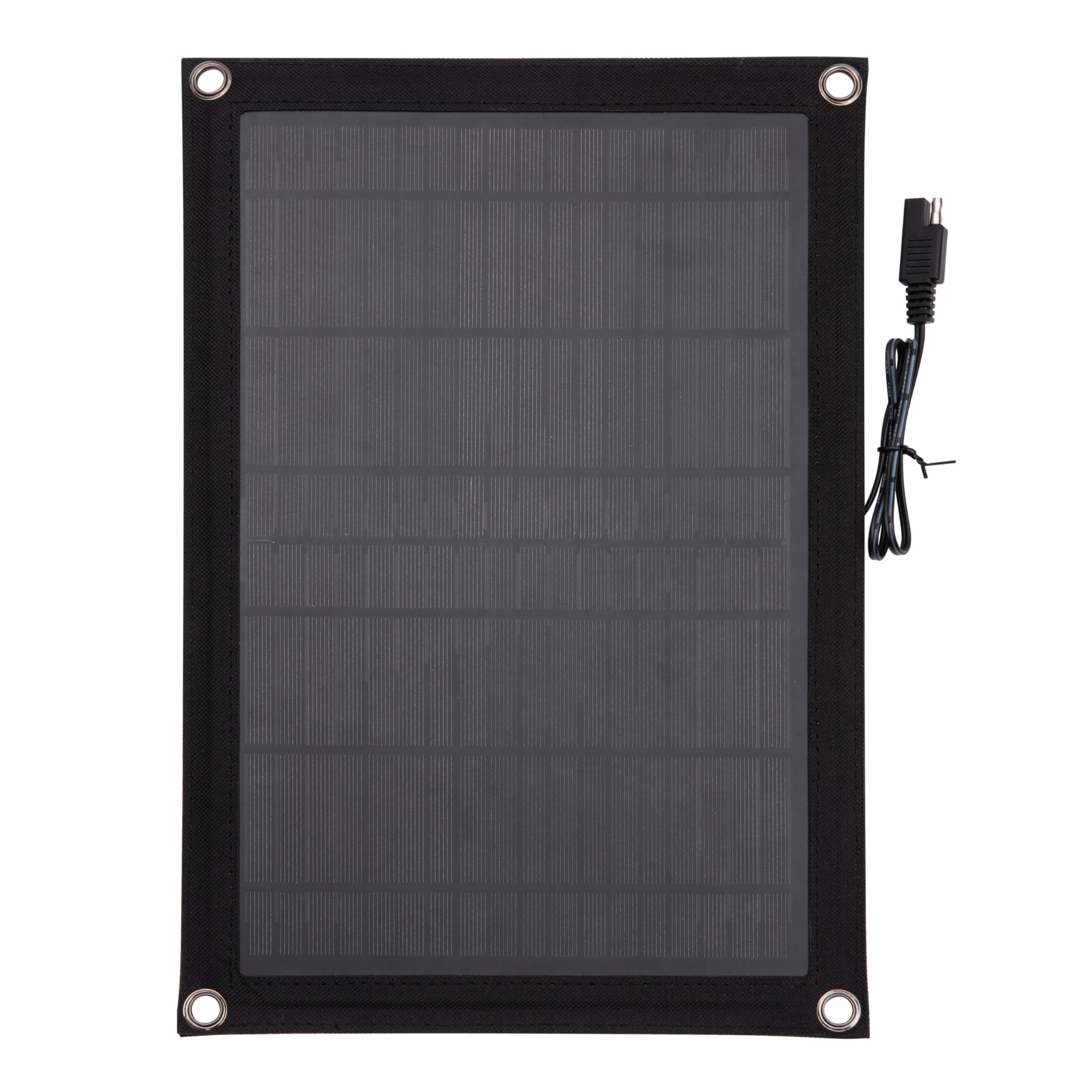 Cargador solar de goteo Technaxx de 12V y 10W, panel solar portátil TX-209 con pinzas para batería y enchufe para encendedor de 12V - Para baterías de 12 V de coches, motos, caravanas, tractores, etc.