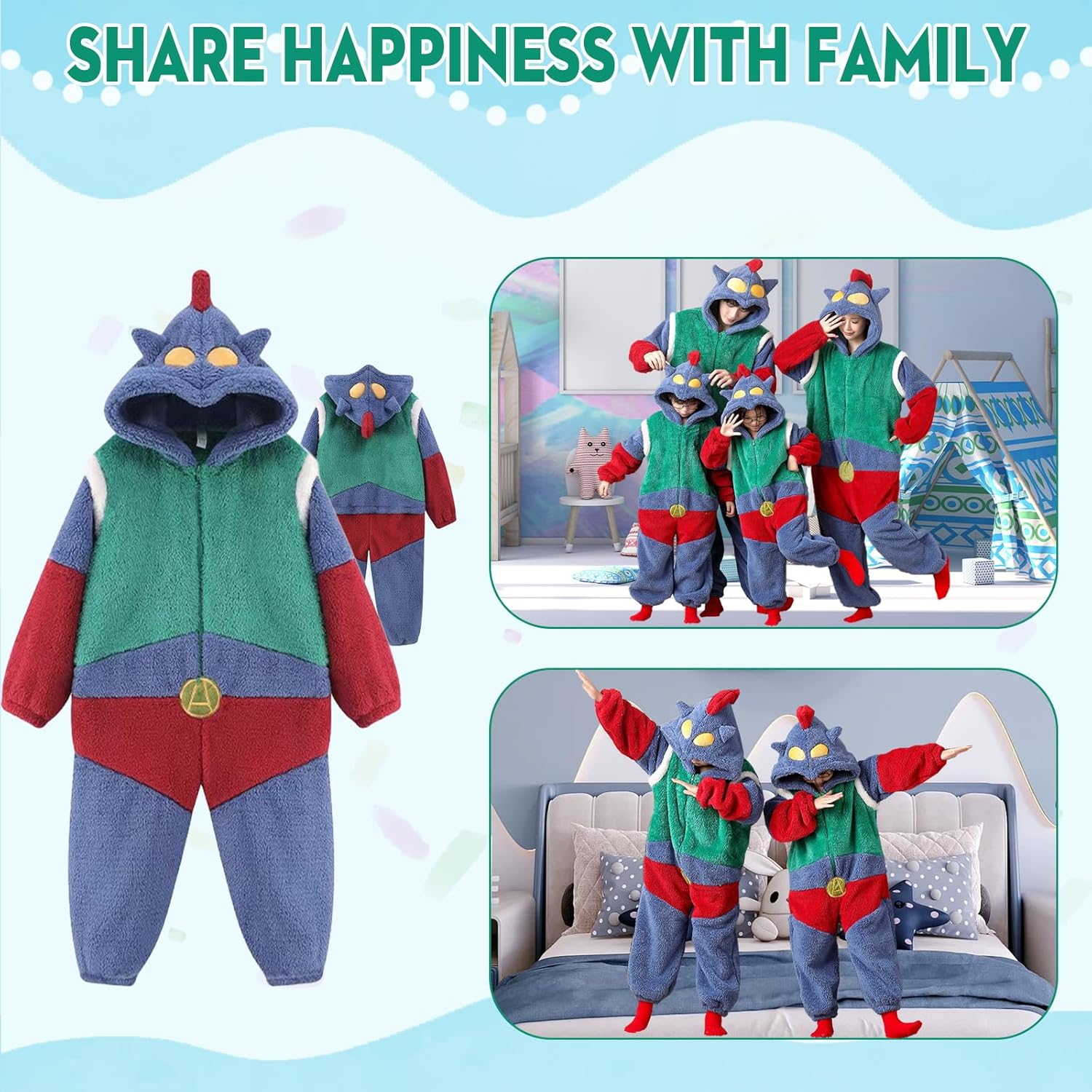 Ensemble Pyjama Familial De Noël à Rayures Rouges Et Bonhommes De Neige – FR