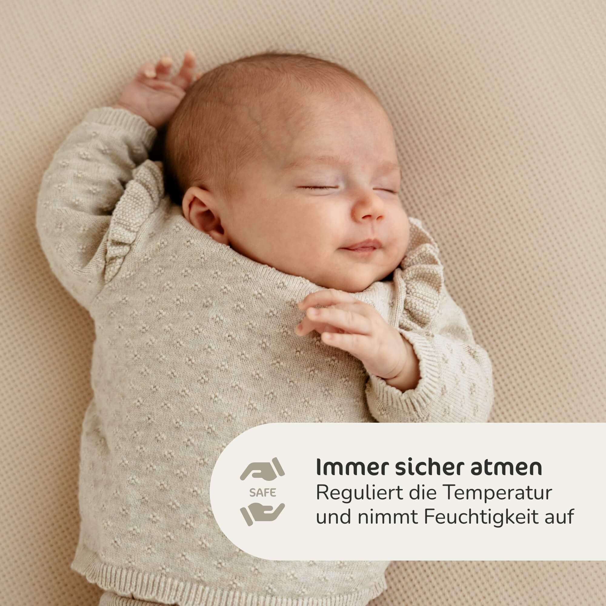 AEROSLEEP Protector de colchón, Airfelt, Material Innovador de Estructura Abierta, 60x120