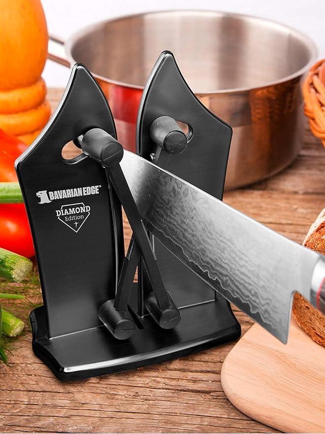 Bavarian Edge Diamond Edition Knife Sharpener, Black Amazon.co.uk