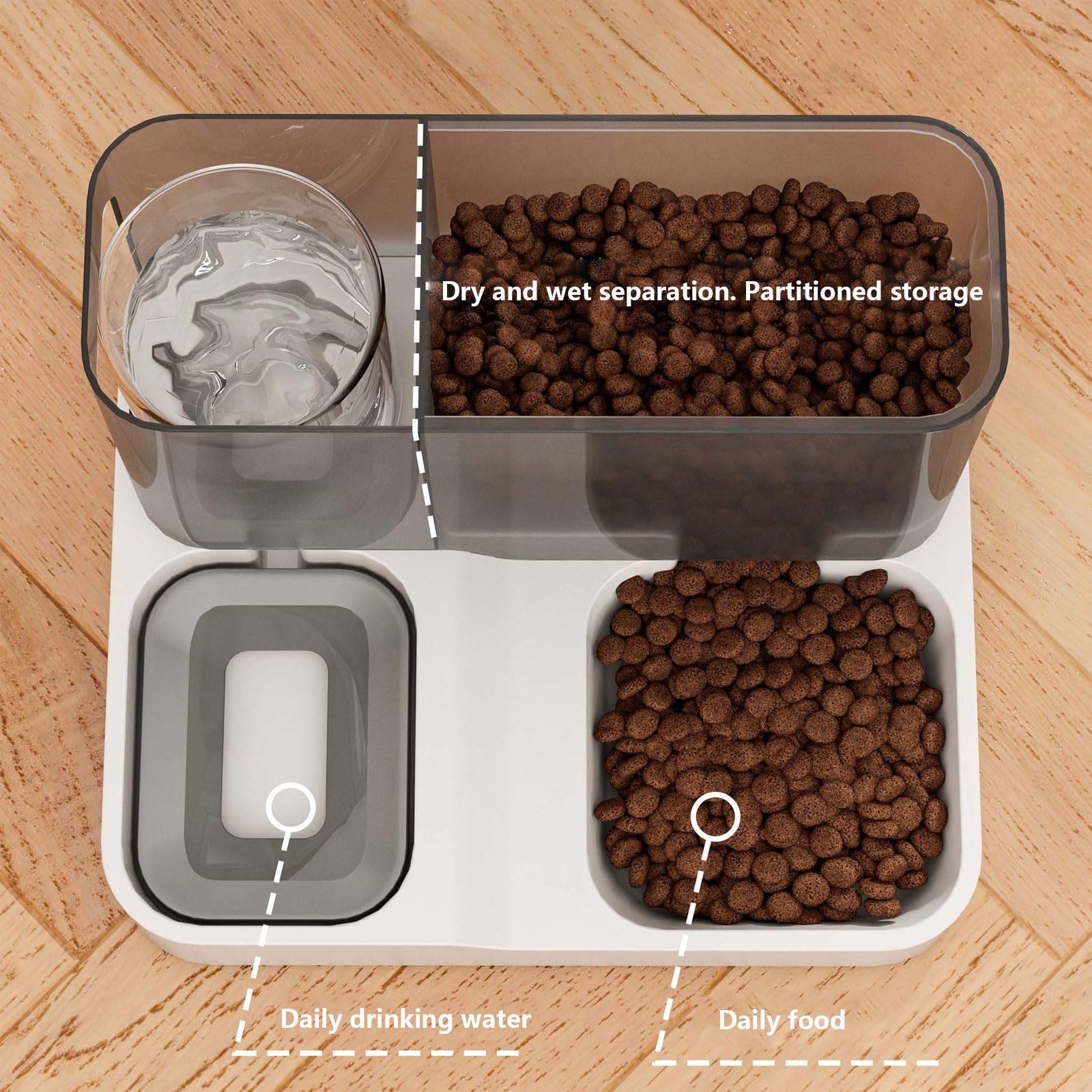 Comedero automático for Perros y Gatos, dispensador de Agua 2,8 l, Color Azul